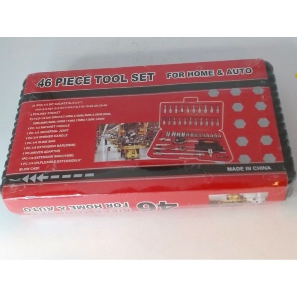 46 Piece Tool Set - For Home & Auto, BRAND NEW IN CASE, SEALED